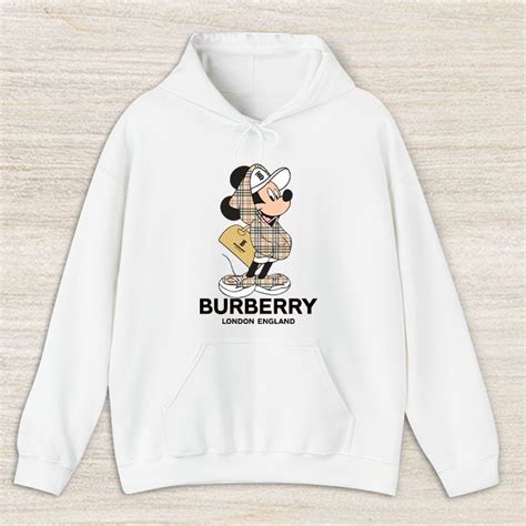 Burberry Mickey Mouse Crop Pullover Hoodie For Lady CPH1090